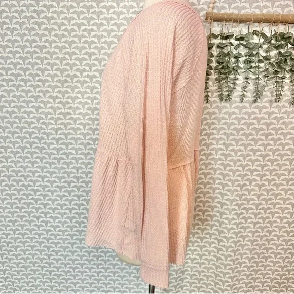 Torrid Pink Brushed Waffle Knit Henley Babydoll Tunic Shirt Plus Size 0 0X 12 - Picture 6 of 12